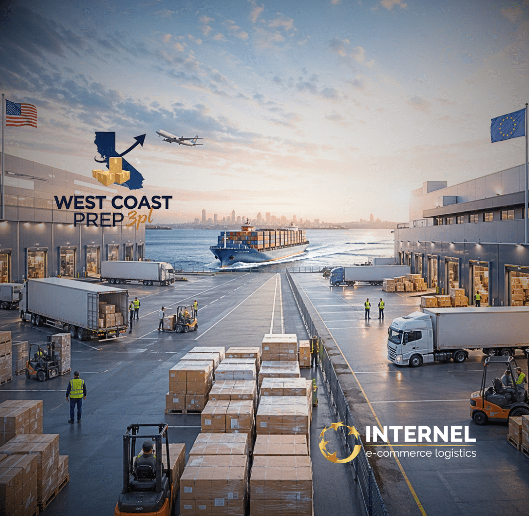 INTERNEL and West Coast Prep 3PL have started a new fulfillment partnership to help e-commerce brands plan operations between Europe and the U.S. with local support on both sides.